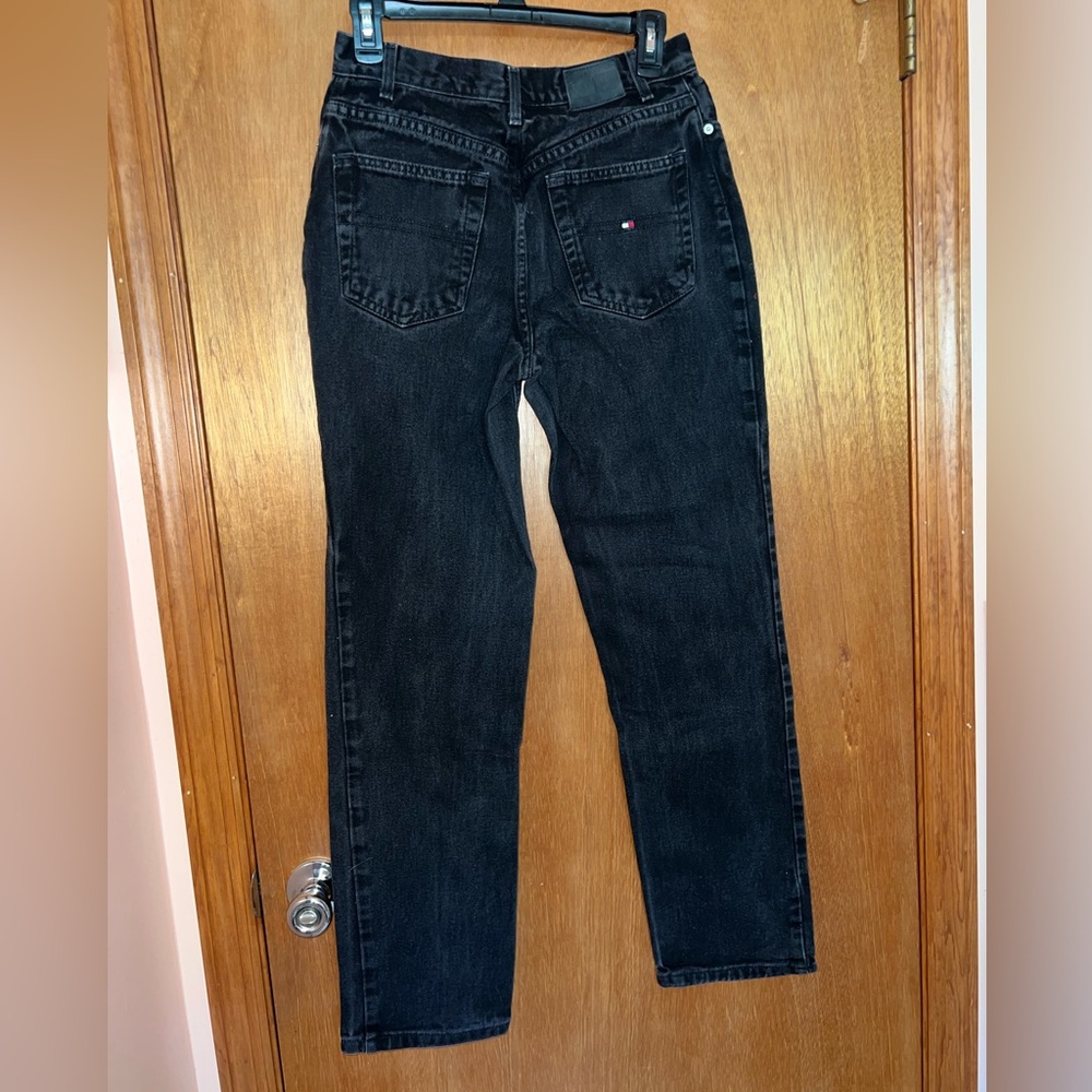Vintage y2k Tommy Hilfiger Black Straight-Leg Jeans